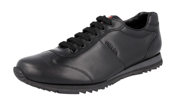 Prada Men's 4E2736 6DT F0002 Leather Sneaker