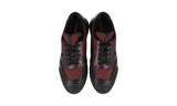 Prada Men's Red Heavy-Duty Rubber Sole Leather Polarius Sneaker 4E2748