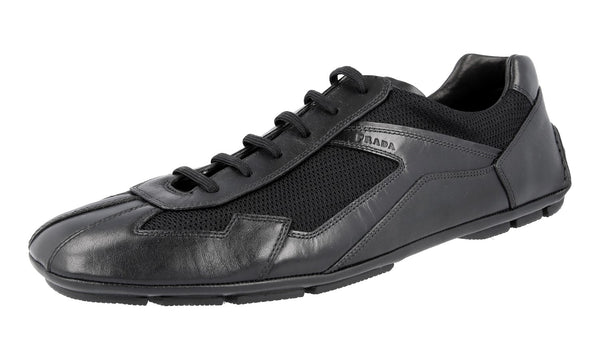 Prada Men's 4E2791 3ORM F0002 Leather Sneaker