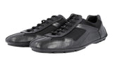 Prada Men's Black Leather Montecarlo Sneaker 4E2791