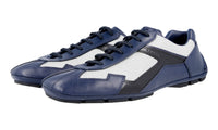 Prada Men's Blue Leather Monte Carlo Sneaker 4E2791