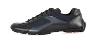 Prada Men's Black Leather Monte Carlo Sneaker 4E2791