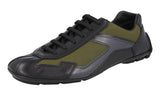 Prada Men's 4E2791 LTI F0DGM Leather Sneaker