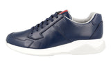 Prada Men's Blue Leather Polarius Sneaker 4E2807