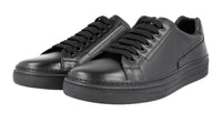 Prada Men's Black Heavy-Duty Rubber Sole Leather Sneaker 4E2831