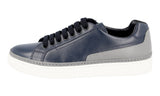 Prada Men's Blue Leather Downtown Sneaker 4E2831