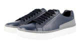 Prada Men's Blue Leather Downtown Sneaker 4E2831