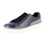 Prada Men's Blue Leather Downtown Sneaker 4E2831