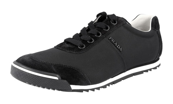 Prada Men's 4E2834 OQT F0002 Leather Sneaker