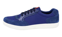 Prada Men's Blue Leather Sneaker 4E2841