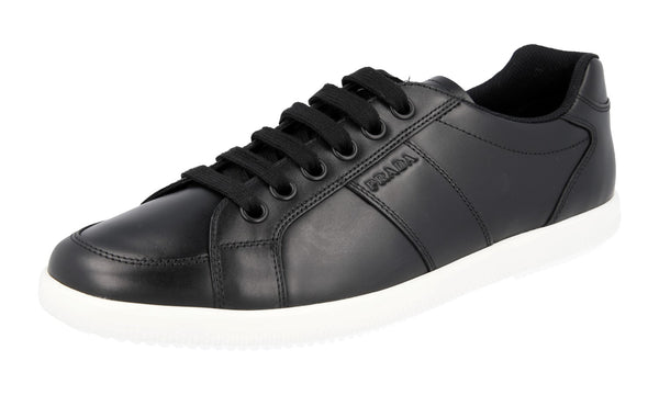 Prada Men's 4E2845 2ODU F0967 Leather Sneaker