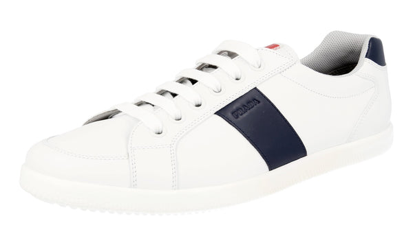 Prada Men's 4E2845 3O9U F0C63 Leather Sneaker