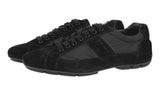 Prada Men's Black Leather Monte Carlo Sneaker 4E2854