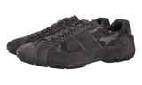 Prada Men's Grey Leather Montecarlo Sneaker 4E2854
