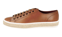 Prada Men's Brown Leather Lace-up Shoes 4E2861