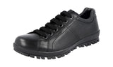 Prada Men's 4E2885 3ODD F0002 Heavy-Duty Rubber Sole Leather Sneaker