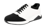 Prada Men's 4E2899 1O1Z F0967 Leather Sneaker