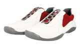 Prada Men's Multicoloured Leather Americas Cup Sneaker 4E2905