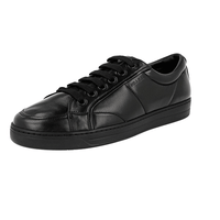 Prada Men's Black Leather Avenue Sneaker 4E2913