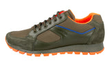 Prada Men's Green Leather Sneaker 4E2932