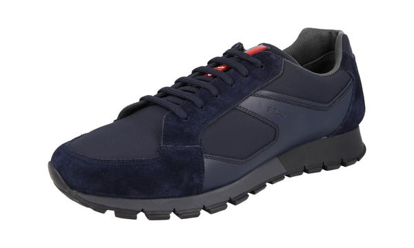 Prada Men's 4E2932 ZJM F0008 Leather Sneaker