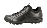 Prada Men's Black Leather Lace-up Shoes 4E2938