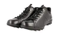 Prada Men's Black Leather Lace-up Shoes 4E2938