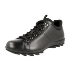 Prada Men's Black Leather Lace-up Shoes 4E2938