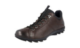 Prada Men's 4E2938 3O70 F0192 Heavy-Duty Rubber Sole Leather Lace-up Shoes
