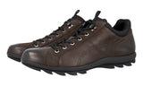 Prada Men's Brown Leather Lace-up Shoes 4E2938