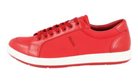 Prada Men's Red Leather Sneaker 4E2939