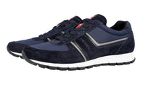 Prada Men's Blue Leather Matchrace Sneaker 4E2943
