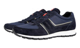 Prada Men's Blue Leather Matchrace Sneaker 4E2943