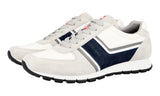 Prada Men's Grey Leather Matchrace Sneaker 4E2943