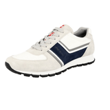 Prada Men's Grey Leather Matchrace Sneaker 4E2943