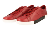 Prada Men's Red Leather Sneaker 4E2962