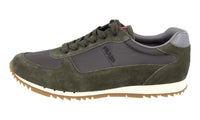 Prada Men's Green Leather Sneaker 4E2968