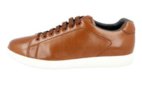 Prada Men's Brown Leather Sneaker 4E2988