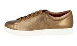 Prada Men's Bronze Buffalo Leather Sneaker 4E2996