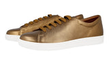 Prada Men's Bronze Buffalo Leather Sneaker 4E2996