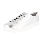 Prada Men's Silver Buffalo Leather Sneaker 4E2996