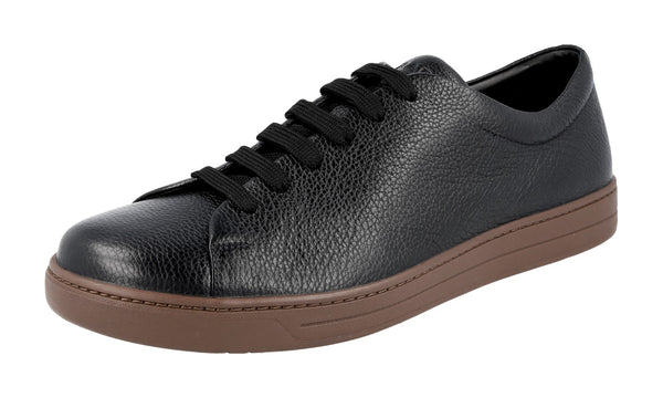 Prada Men's 4E2996 1OBC F0N77 Buffalo Leather Sneaker