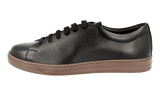 Prada Men's Black welt-sewn Leather Downtown Sneaker 4E2996