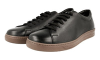 Prada Men's Black welt-sewn Leather Sneaker 4E2996