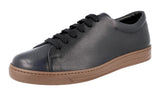 Prada Men's 4E2996 3F0P F0W1N Buffalo Leather Sneaker