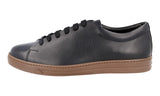 Prada Men's Blue Buffalo Leather Downtown Buffalo Leather Sneaker 4E2996