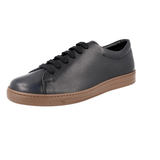 Prada Men's Blue Buffalo Leather Downtown Buffalo Leather Sneaker 4E2996