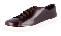 Prada Men's 4E2996 OVD F0397 Brushed Spazzolato Leather Sneaker
