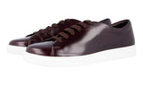 Prada Men's Brown Brushed Spazzolato Leather Sneaker 4E2996