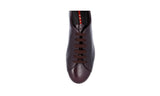 Prada Men's Brown Brushed Spazzolato Leather Sneaker 4E2996